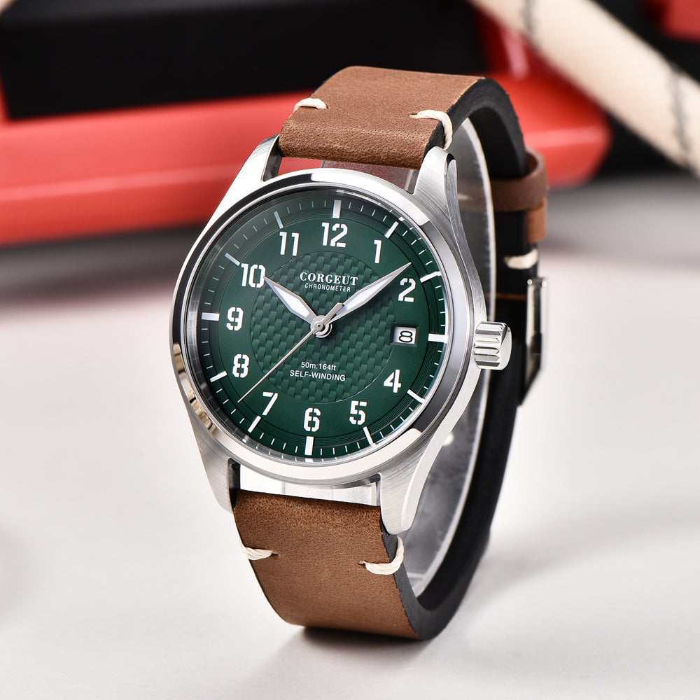 Corgeut 6015A NH35 Movement Sapphire Mirror 100m waterproof