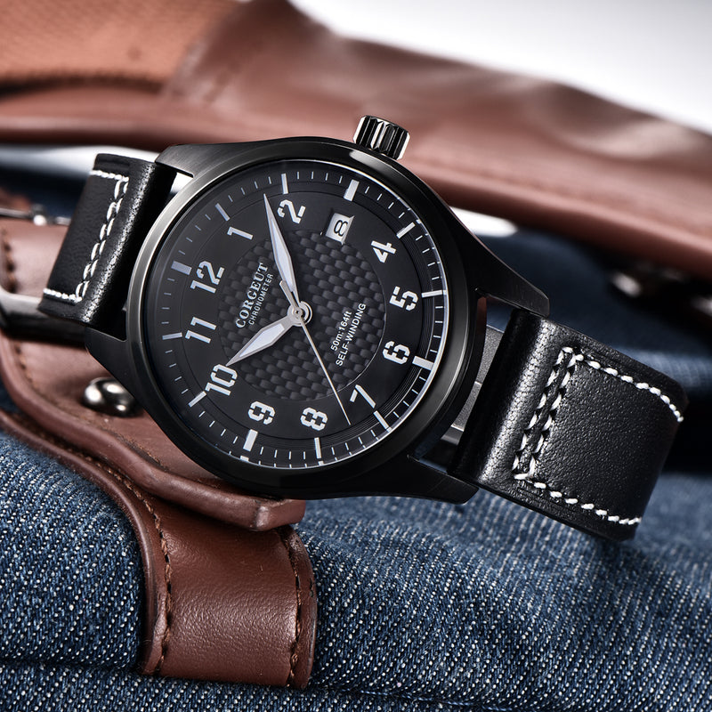 Corgeut 6015A NH35 Movement Sapphire Mirror 100m waterproof