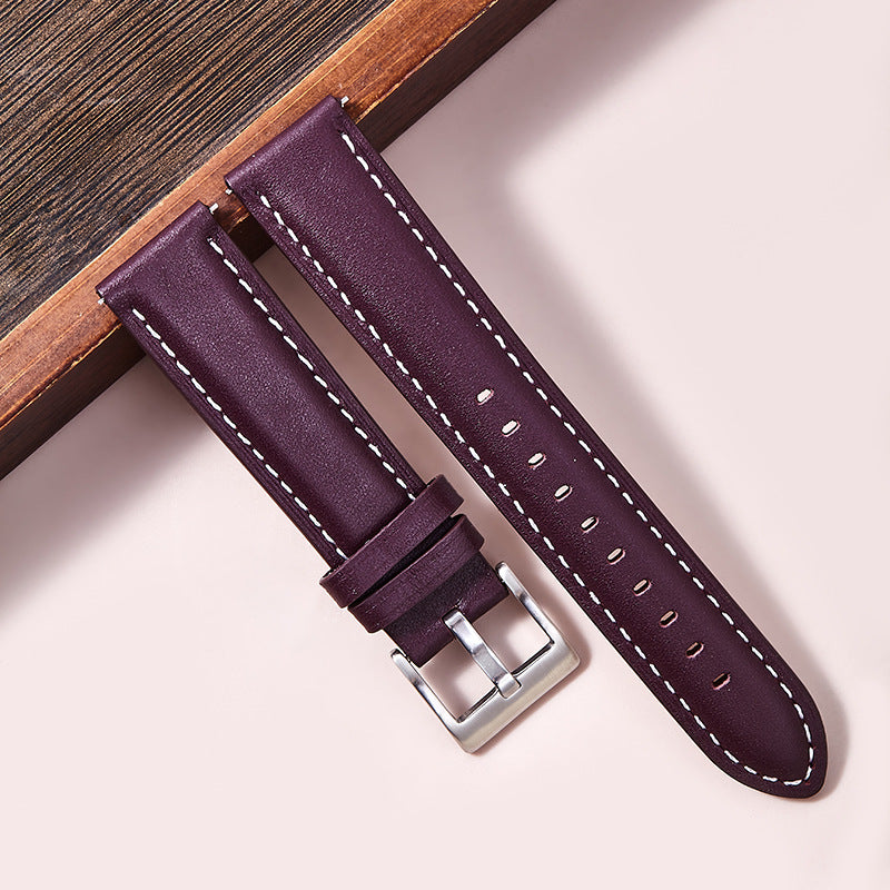 Wholesale Top Layer Calfskin Leather Simple Watch Band  18cmm