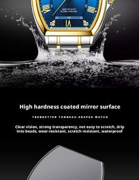 Mstianq 1121 Barrel-Shaped Men's Quartz Watch