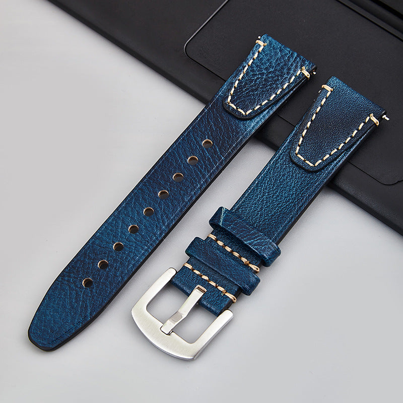 High-end vintage tree resin leather strap