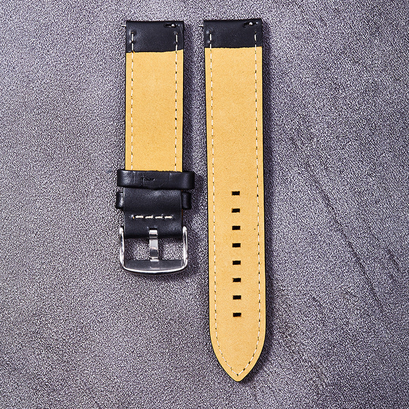 Oil wax leather genuine leather watch strap