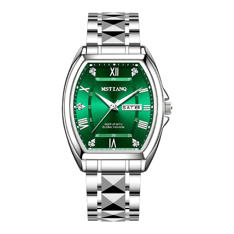 Mstianq 1121 Barrel-Shaped Men's Quartz Watch
