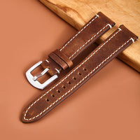 First Layer Cowhide Crazy Horse Retro Watch Strap