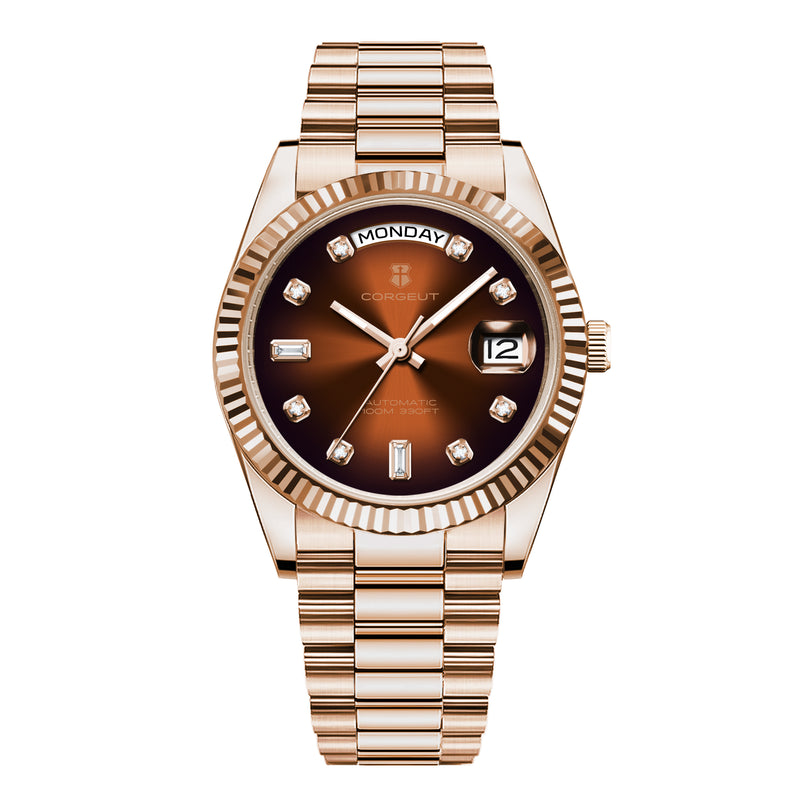 Corgeut 6002L ST1644 Movement Sapphire Mirror 200m waterproof