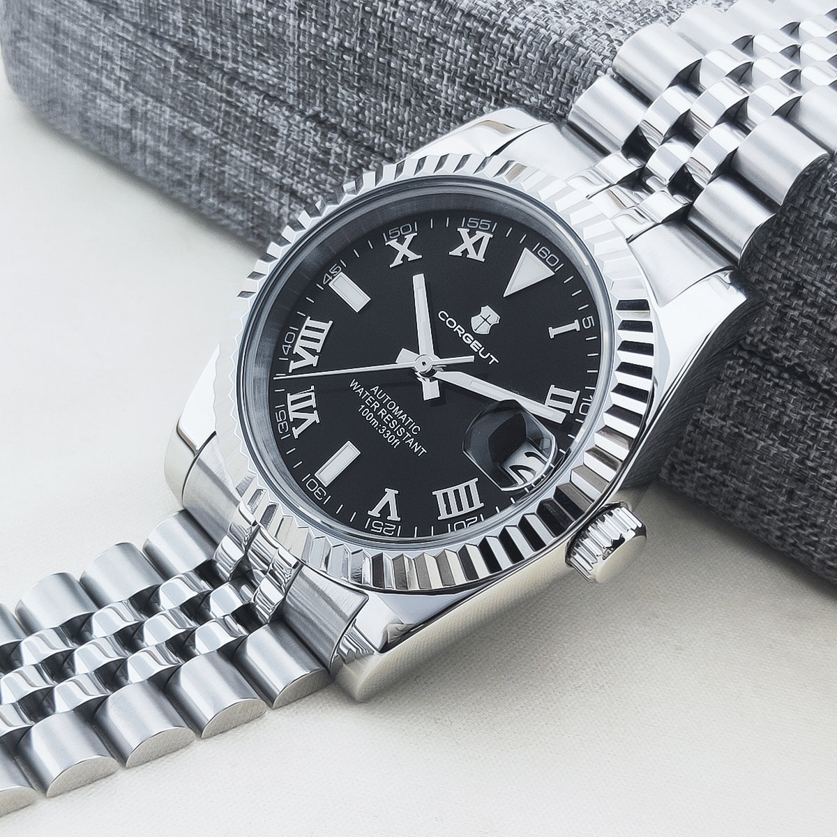 Corgeut 6002 NH35 Movement Sapphire Mirror 100m waterproof