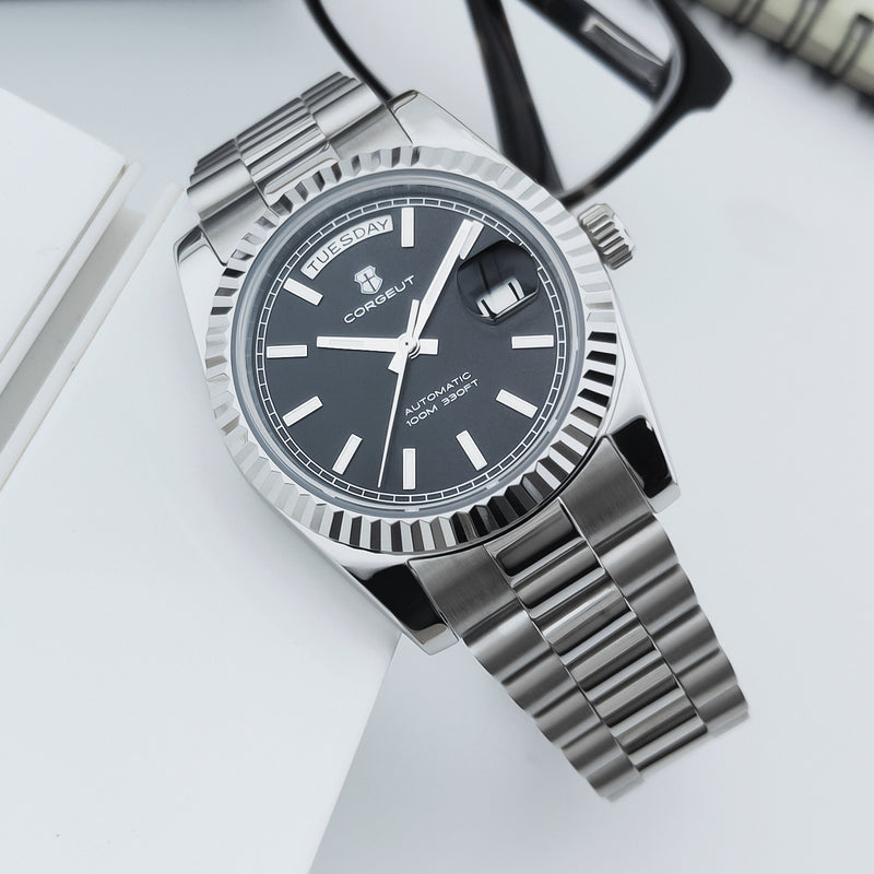 Corgeut 6002L ST1644 Movement Sapphire Mirror 200m waterproof