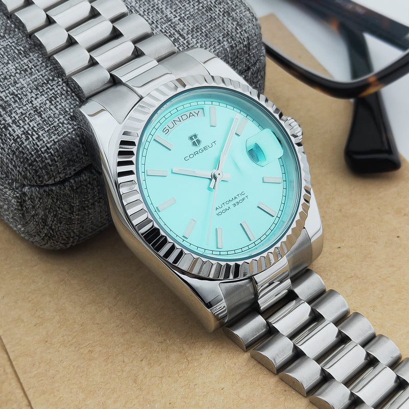 Corgeut 6002 NH36 Movement Sapphire Mirror 100m waterproof