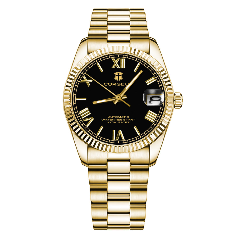 Corgeut 6002 NH35 Movement Sapphire Mirror 100m waterproof