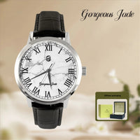 Gorgeous Jade MY25051 8215 Movement White Turquoise Dial