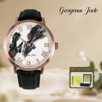 Gorgeous Jade MY250510 8215 Movement Zebra Stone Dial Watch