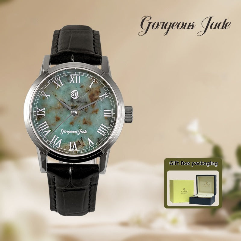 Gorgeous Jade MY25055 8215 Movement African Turquoise Dial Watch