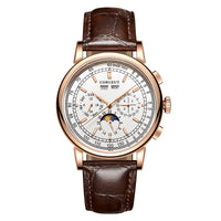 Corgeut 6016 Seagull Movement Sapphire Mirror 30m waterproof