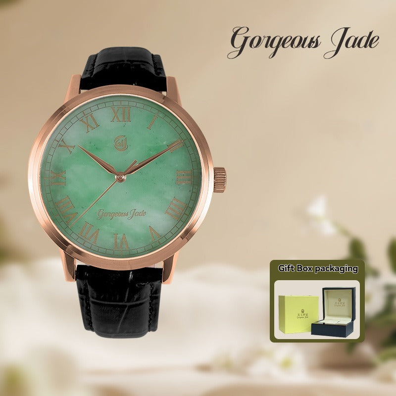 Gorgeous Jade MY25056 8215 Movement Jadeite Dial Watch