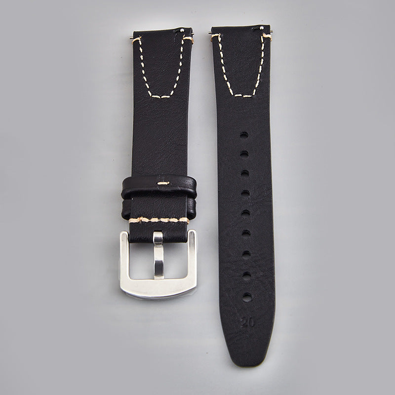 High-end vintage tree resin leather strap