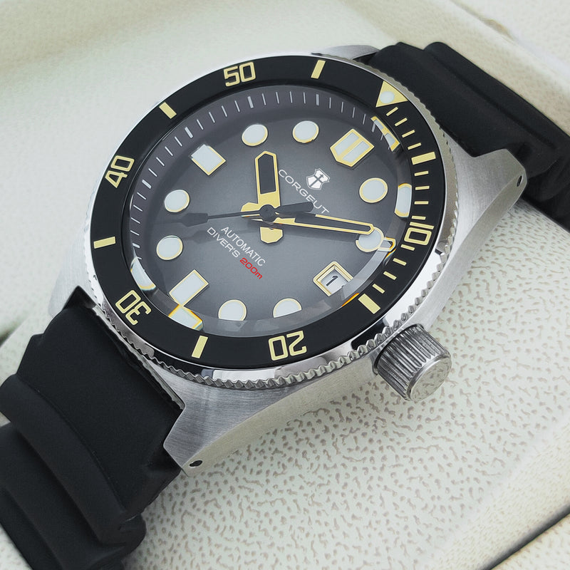 Corgeut 6020 NH35 Movement Sapphire Mirror 100m waterproof