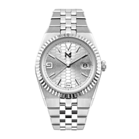 NH35A Automatic Men’s Watch – Ice Blue Honeycomb Dial, Sapphire, 100M Waterproof