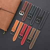 Vintage Oil Wax Leather Strap