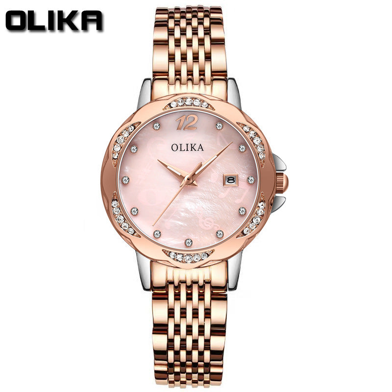 OLIKA 6604L Fritillary Face Women Quartz Watch