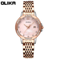 OLIKA 6604L Fritillary Face Women Quartz Watch