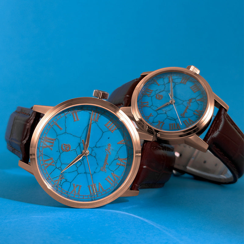 Gorgeous Jade MY250521 8215 Movement Synthetic Turquoise Dial Watch