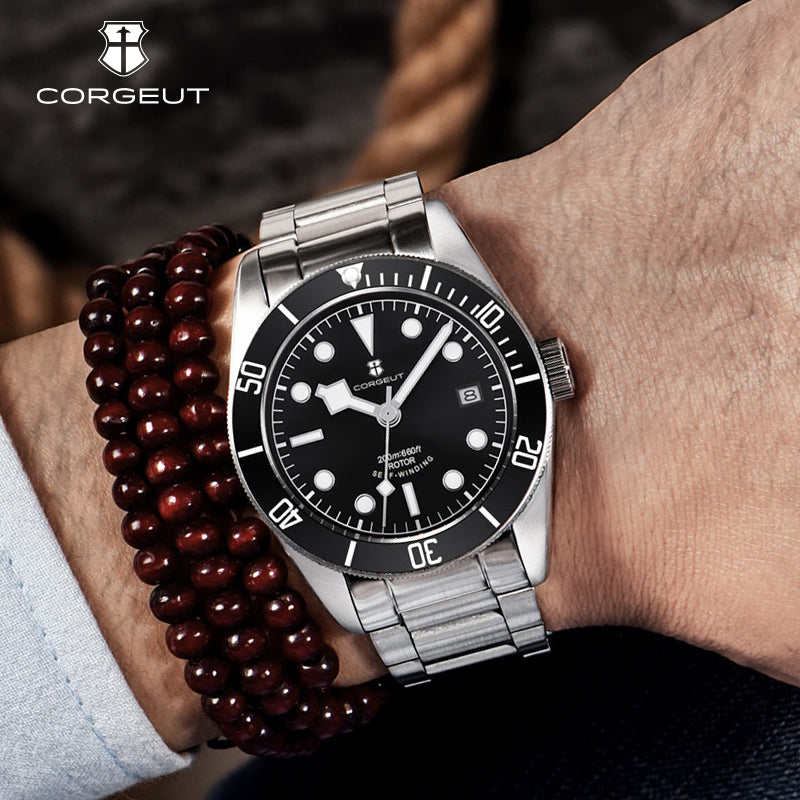 Corgeut 6009 NH35 Movement Sapphire Mirror 200m waterproof