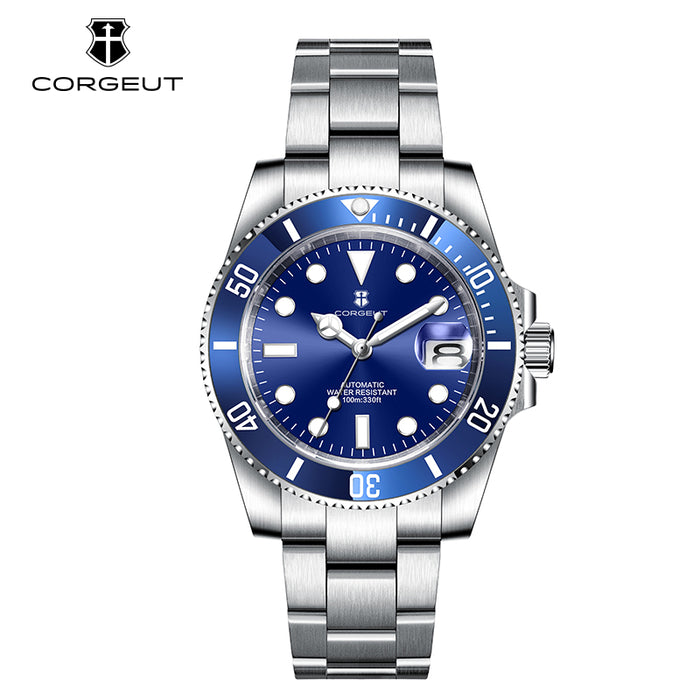 Corgeut 6001 NH35 Movement Sapphire Mirror 100m waterproof