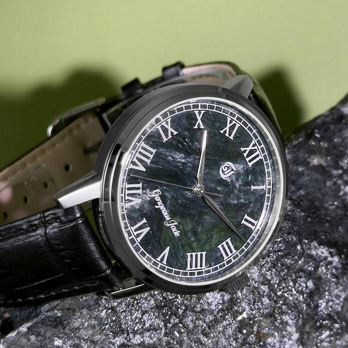 Gorgeous Jade MY250520B 8215 Movement Dark Green Seraphinite Dial Watch