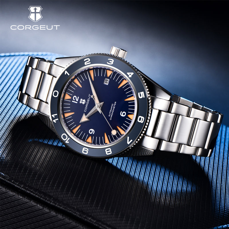 Corgeut 6013 NH35 Movement Sapphire Mirror 100m waterproof