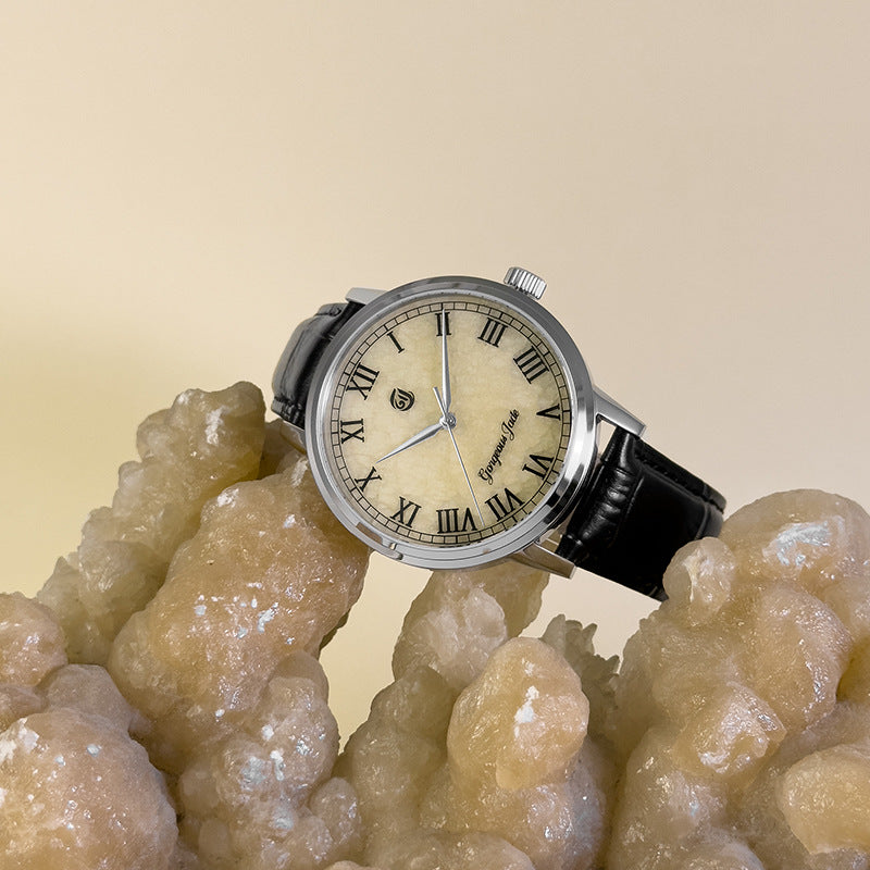 Gorgeous Jade MY250516 8215 Movement Yellow Calcite Dial Watch