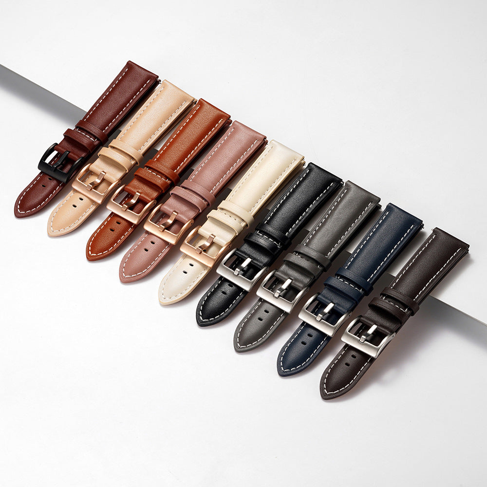 Wholesale Top Layer Calfskin Leather Simple Watch Band  18cmm
