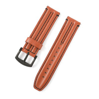 Double Bone Three-Dimensional Genuine Leather Watch Strap