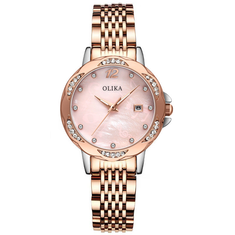 OLIKA 6604L Fritillary Face Women Quartz Watch