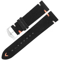 Wholesale Colorful Handstitched Velvet Suede Leather Watch Strap