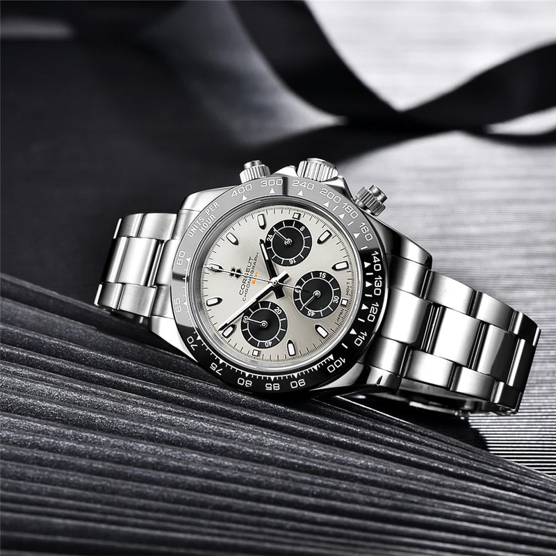 Corgeut 9002 VK63 Movement Sapphire Mirror 30m waterproof