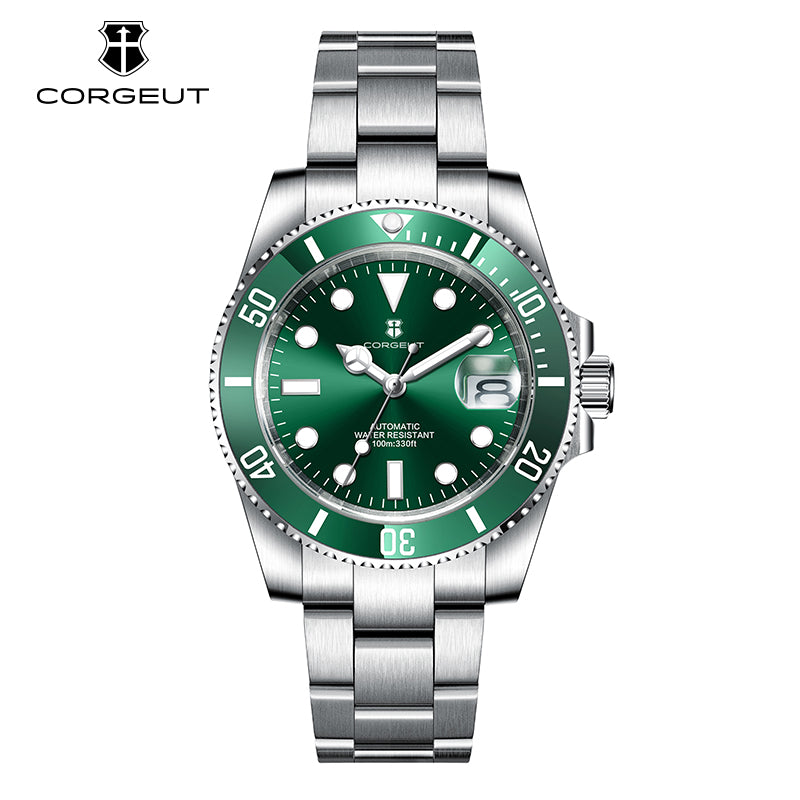 Corgeut 6001 NH35 Movement Sapphire Mirror 100m waterproof