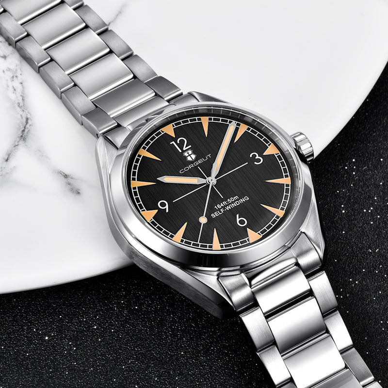 Corgeut 6010 NH35 Movement Sapphire Mirror 100m waterproof