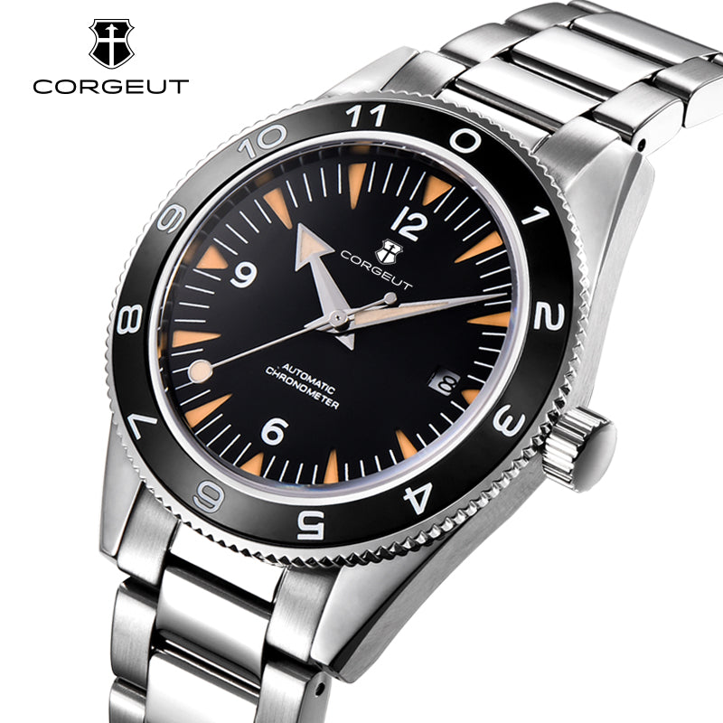 Corgeut 6013 NH35 Movement Sapphire Mirror 100m waterproof