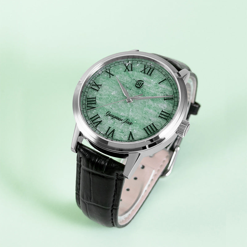 Gorgeous Jade MY250519 8215 Movement Green Strawberry Quartz Dial Watch
