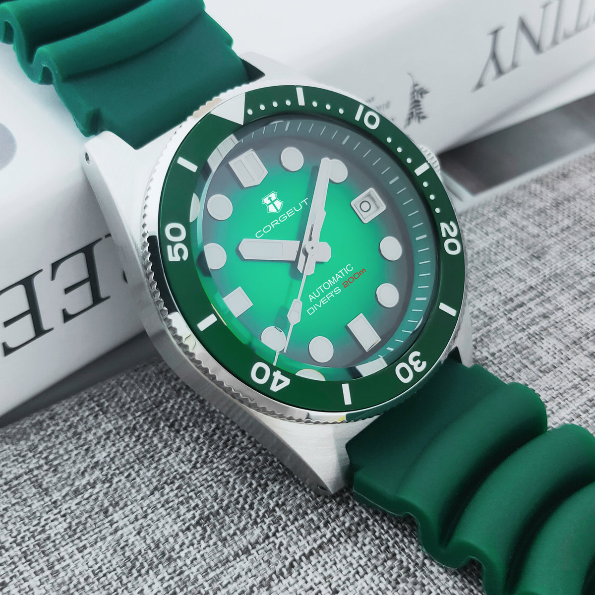 Corgeut 6020 NH35 Movement Sapphire Mirror 100m waterproof