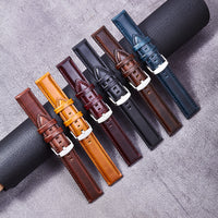 Oil wax leather genuine leather watch strap