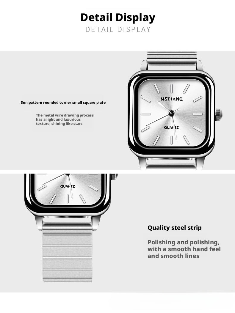 Mstianq 1126 Women's Square Quartz Watch