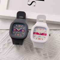 Omniwatches 7726 Square Couple Quartz Watch