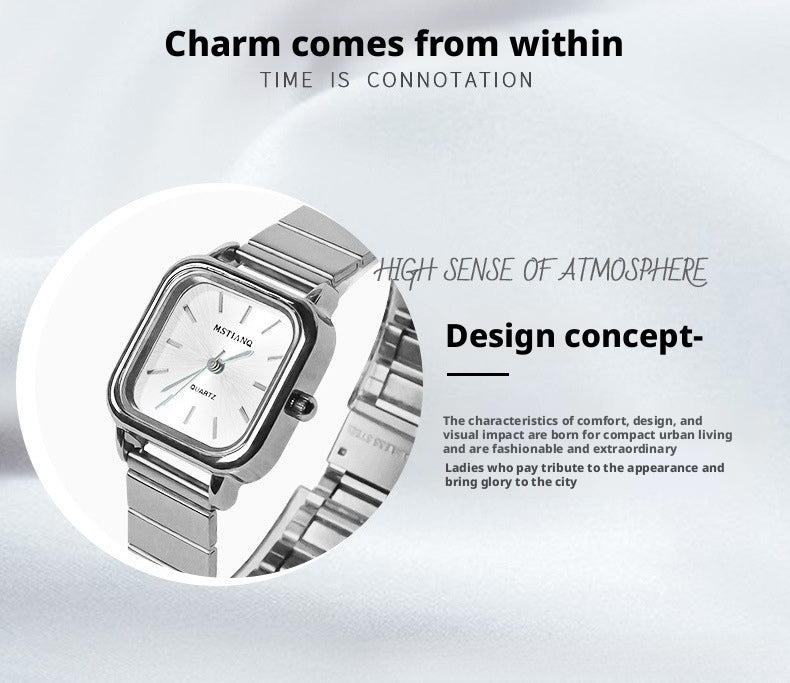 Mstianq 1126 Women's Square Quartz Watch