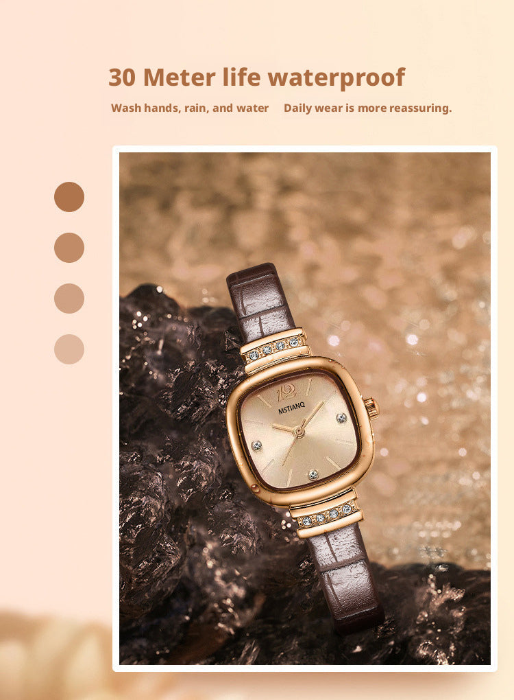 MSTIANQ 1110 Women's retro Square Quartz Watch