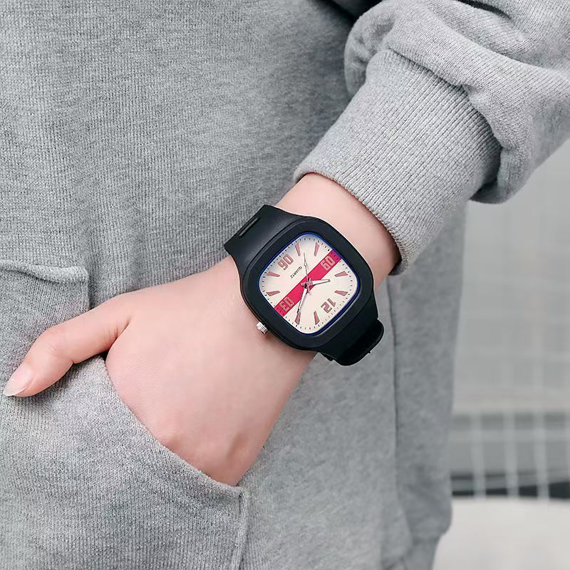 Omniwatches 7726 Square Couple Quartz Watch