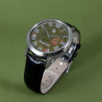 Gorgeous Jade MY250515 8215 Movement Motley Green Stone Dial Watch