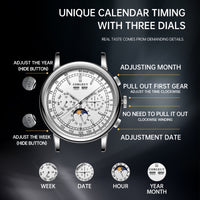 Corgeut 6016 Seagull Movement Sapphire Mirror 30m waterproof