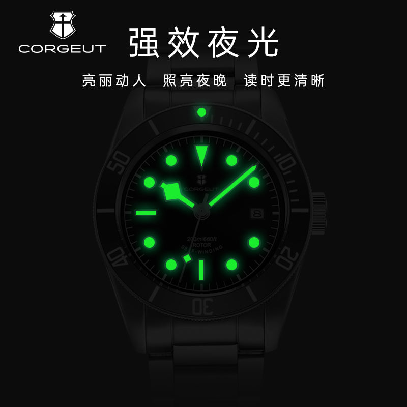 Corgeut 6009 NH35 Movement Sapphire Mirror 200m waterproof