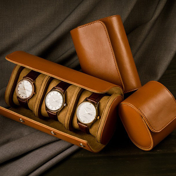 PU Leather Watch Storage Box